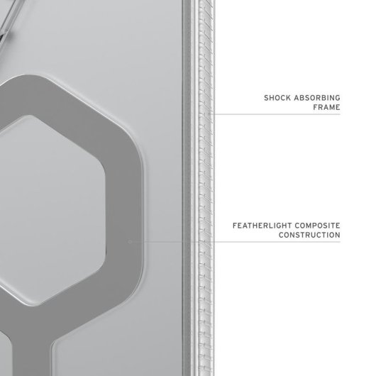 Funda per cellulare Urban Armor Gear Plyo Cover Argento resistente per Galaxy S26 Ultra