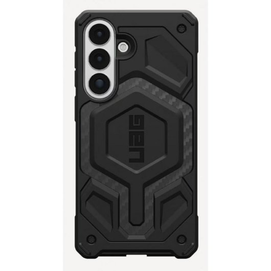 Funda para móvil Urban Armor Gear Monarch Pro Hartschale Carbon Graphit Schwarz für Galaxy S26 Plus