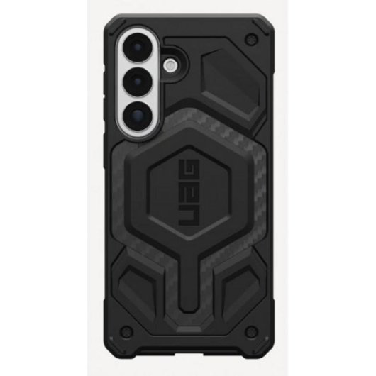 Funda para móvil Urban Armor Gear Monarch Pro Hartschale Carbon Graphit Schwarz für Galaxy S26 Plus