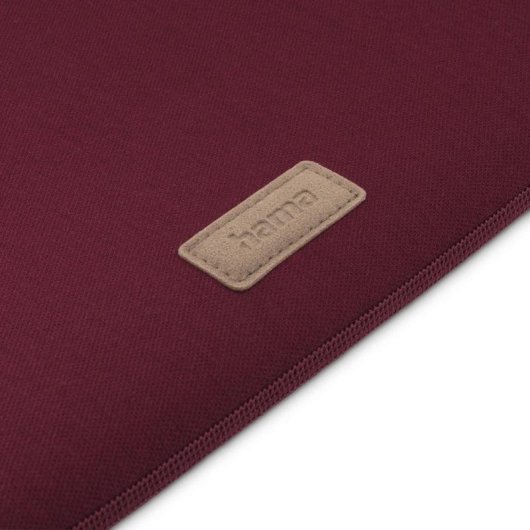 Funda para portátil Hama Jersey hasta 16.2" cierre cremallera color rojo