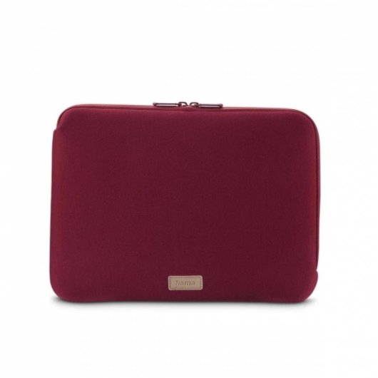 Funda para portátil Hama Jersey hasta 16.2" cierre cremallera color rojo