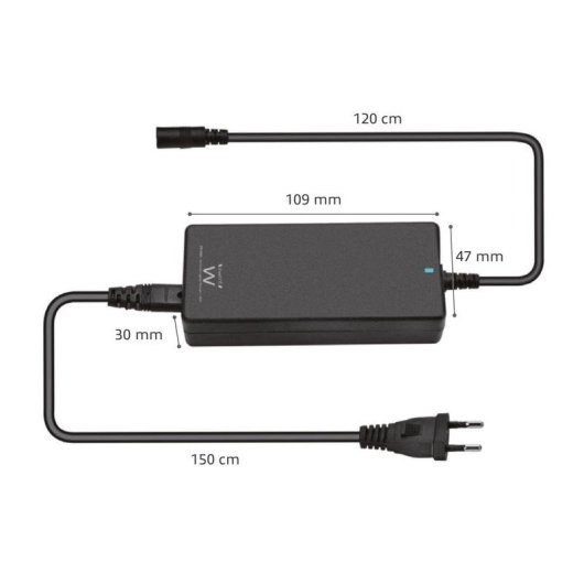 Fonte de Alimentação Ewent EW3883 65W 20V Certificação CE FCC RoHS Preta
