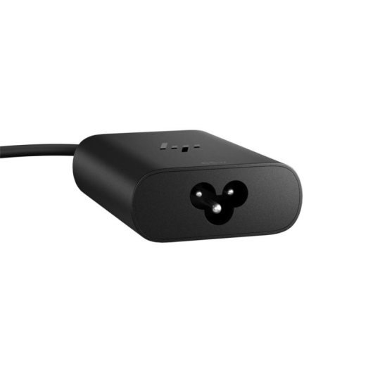 Cargador compacto para portátil HP USB-C GaN 65 W, carga rápida, dos puertos, color negro