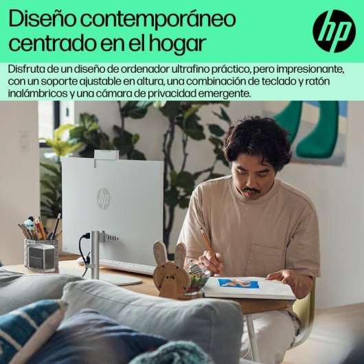 Ordenador Todo en uno HP 24-cr0159ns Intel Core i3-1315U 8GB 512GB SSD UHD 23.8" FreeDOS