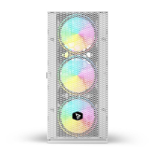 Boîtier PC Savio Raptor X1 ARGB Verre Trempé Blanc Midi Tower