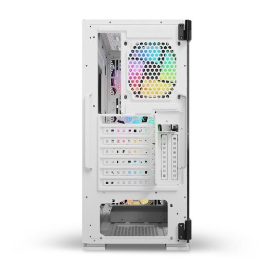 Boîtier PC Savio Raptor X1 ARGB Verre Trempé Blanc Midi Tower