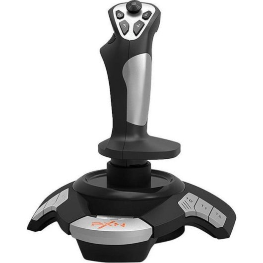 Joystick PXN-F16 per PC - USB con Vibrazione, Manubrio a 8 Vie e Pulsanti Programmabili