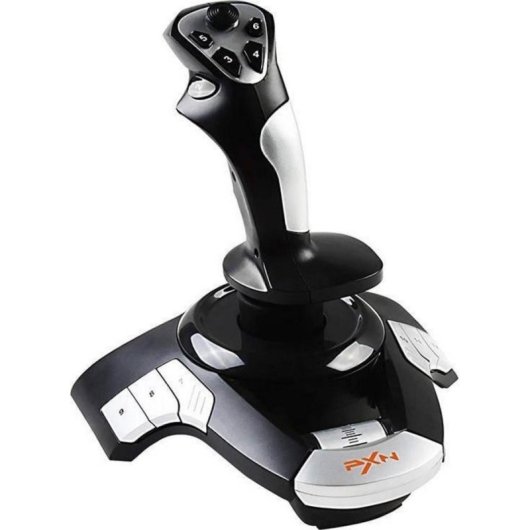 Joystick PXN-F16 per PC - USB con Vibrazione, Manubrio a 8 Vie e Pulsanti Programmabili