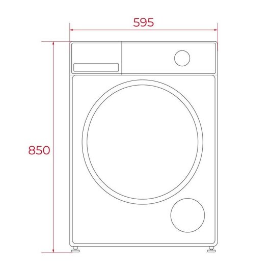 Máquina de Lavar Roupa Teka 9 Kg 1400rpm Classe A Branco Controlo Tátil Vapor