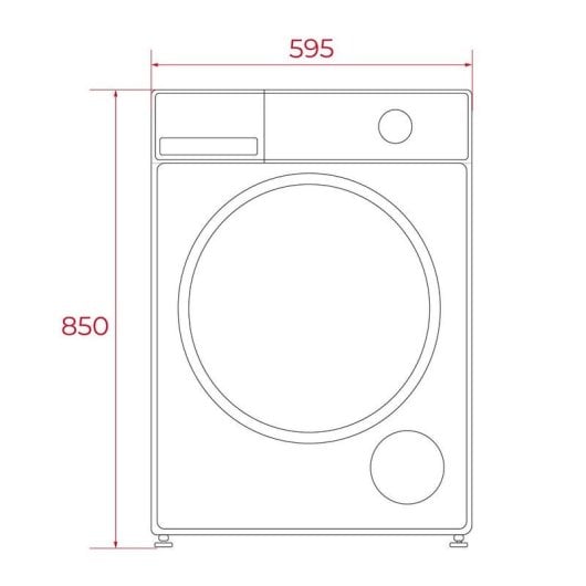 Máquina de Lavar Roupa Teka WM 20941 Carga Frontal 9 kg 1400 rpm Classe A Vapor Branca
