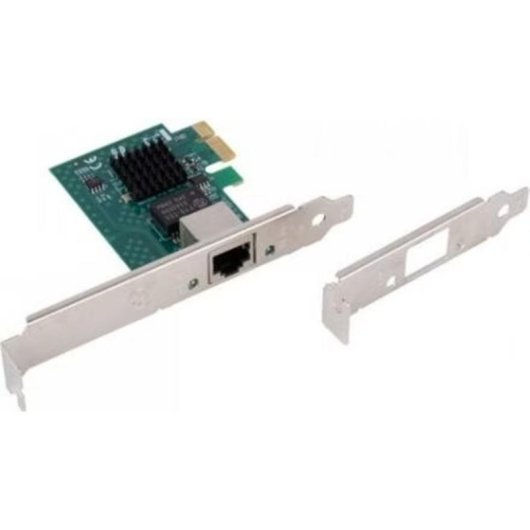 Tarjeta de Red Lanberg PCE-25GB-001 PCIe 2,5 Gbit/s Verde Metálico Low Profile