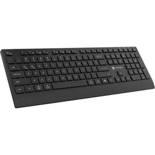 Teclado Genesis NZB-2315 membrana con teclado y ratón inalámbricos negros