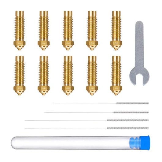 Boquillas ELEGOO Neptune 4 Plus / 4 Max Latón Set 0.4 mm x4, 0.6 mm x2, 0.8 mm x2, 1.0 mm x2