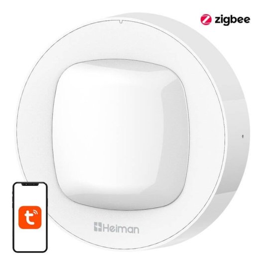 Sensor de Movimiento Heiman WS3MS WiFi Interior Compensación Térmica