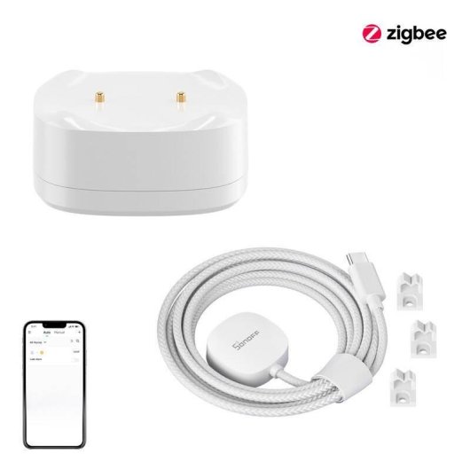 Detector de fuga de agua Sonoff SNZB-05P ZigBee IP67 con cable WLDC200 2 m
