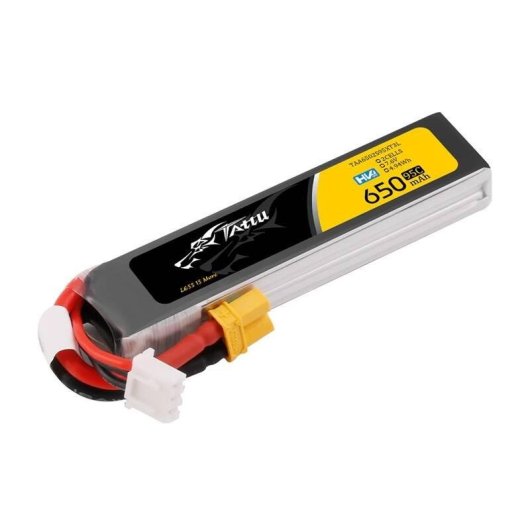 Bateria Lipo Tattu 2S 650mAh 95C 7.6V HV XT30 Long-Pack