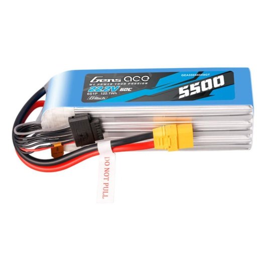 Batteria Gens Ace G-Tech 5500mAh 22.2V 60C 6S1P LiPo con connettore XT90