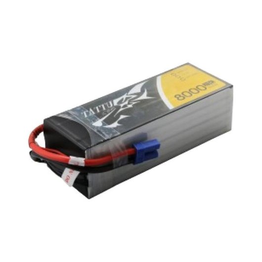 Batterie Tattu 8000mAh 22.2V 25C 6S1P LiPo avec connecteur EC5