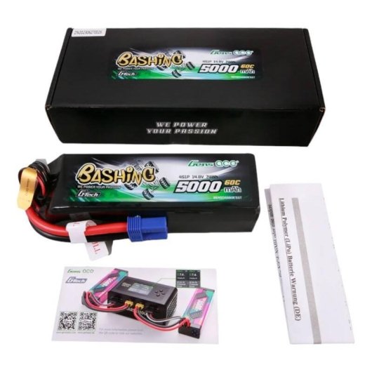 Batterie Gens ace GEA504S60E5GT 5000mAh 14.8V LiPo 4S1P 60C EC5
