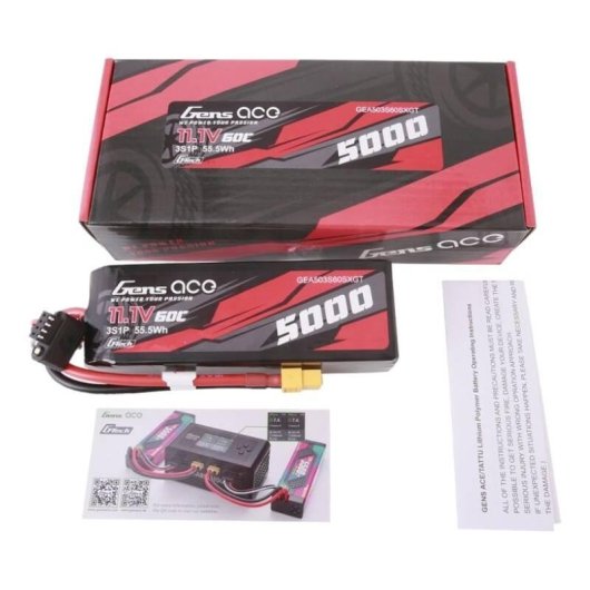 Batería Gens ace GEA503S60SXGT 5000mAh 11.1V 60C LiPo XT60