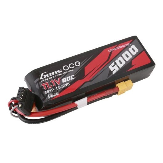 Batterie Gens ace GEA503S60X6GT 5000mAh 11.1V 60C LiPo XT60