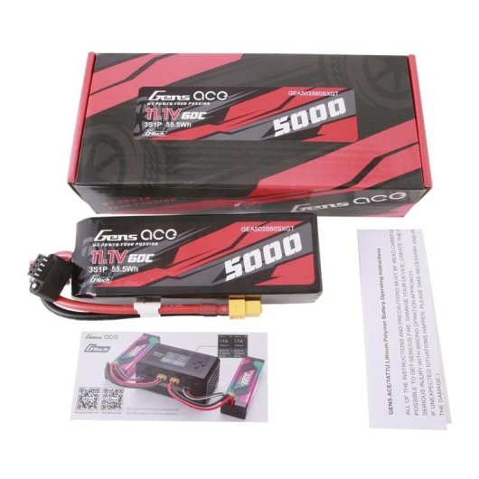 Batterie Gens ace GEA503S60X6GT 5000mAh 11.1V 60C LiPo XT60