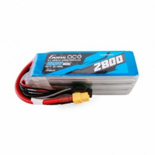 Batteria Gens ace G-Tech 2800mAh 22.2V 60C 6S1P Lipo con connettore XT60