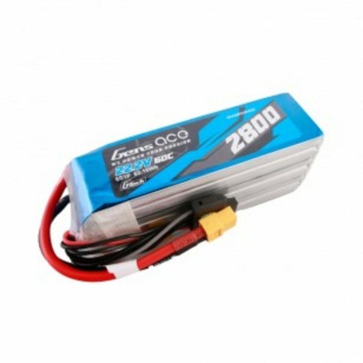 Batteria Gens ace G-Tech 2800mAh 22.2V 60C 6S1P Lipo con connettore XT60