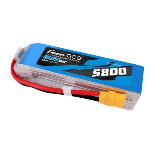 Batteria Gens Ace 5800mAh 60C 5S1P Lipo con connettore XT90