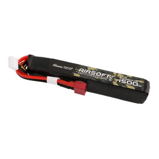 Batterie Gens Ace 25C 1500mAh 3S1P 11.1V pour Airsoft avec Connecteur T Plug