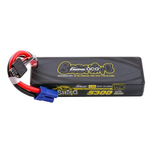Bateria Gens Ace GEA53002S10E5 5300mAh 7.4V 100C 2S1P LiPo EC5