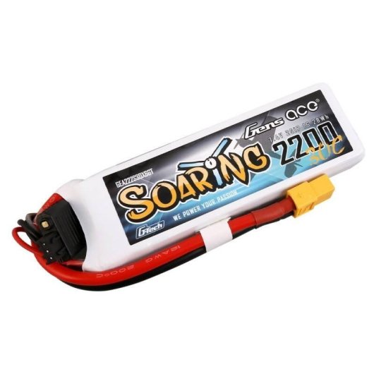 Batteria Gens Ace GEA222S30X6GT 2200mAh 7.4V 30C LiPo XT60