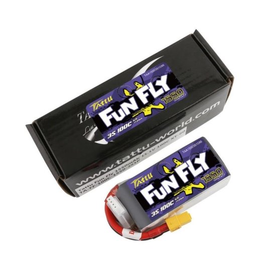Bateria Tattu Funfly 1550mAh 11.1V 100C 3S1P para Multicoptero
