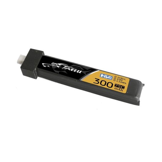 Batteria LiPo Tattu 300mAh 3.8V 75C 1S1P HV BT2.0.5 (5 unità)