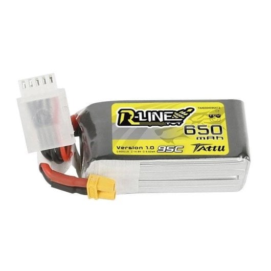 Batería Tattu R-Line 650mAh 14,8V 95C 4S1P XT30 para drones