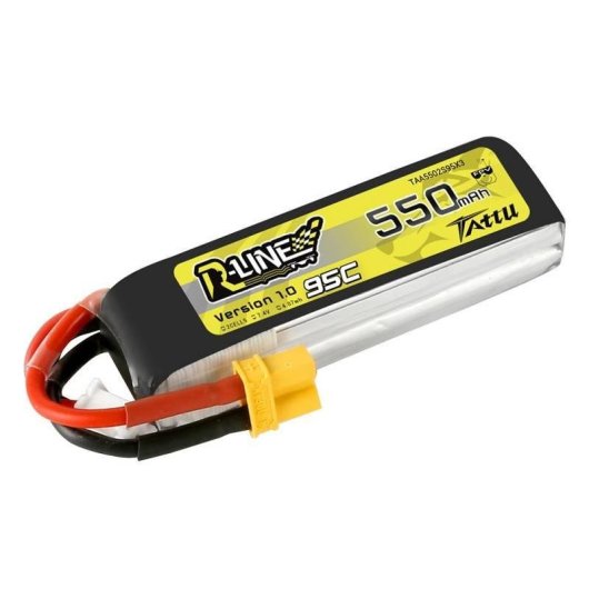 Batterie Tattu R-Line 550mAh 7.4V 95C 2S1P XT30 pour drones