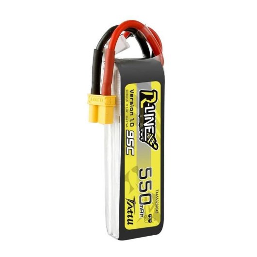 Batterie Tattu R-Line 550mAh 7.4V 95C 2S1P XT30 pour drones