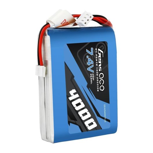 Bateria para emissor Gens Ace 4000mAh 7.4V LiPo Azul