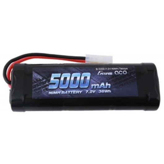 Batería Gens Ace 5000mAh 7.2V NiMH Tamiya para RC