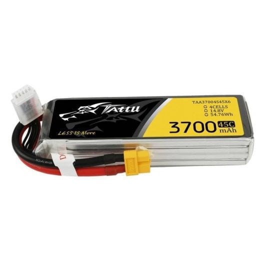 Batterie Tattu 3700mAh 14.8V 4S LiPo 45C pour RC