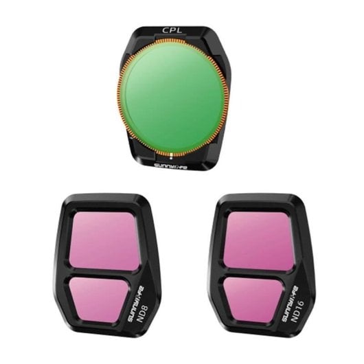 Filtre Ajustable Sunnylife A3S-FI925CPL pour Drone AIR 3S, CPL+ND8+ND16 3 pièces