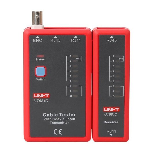 Testador de cabos de rede UNI-T UT681C RJ45 RJ11 BNC