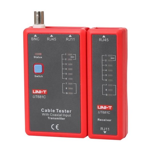 Testador de cabos de rede UNI-T UT681C RJ45 RJ11 BNC