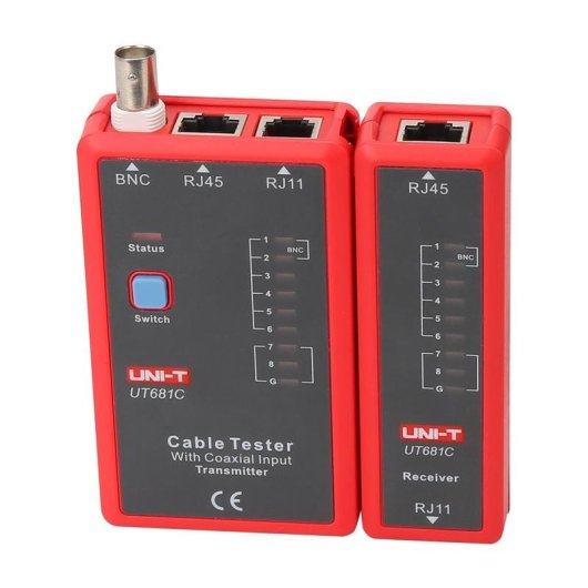 Testador de cabos de rede UNI-T UT681C RJ45 RJ11 BNC