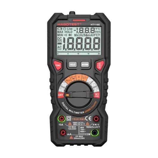 Multímetro Digital Habotest HT118E True RMS NCV
