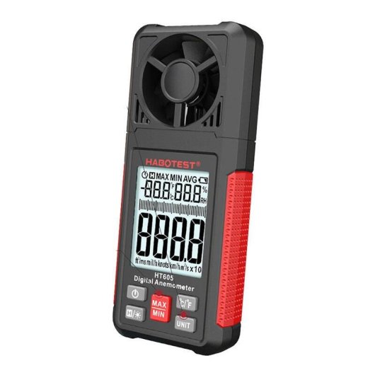 Anemómetro digital Habotest HT605 medidor de viento y temperatura