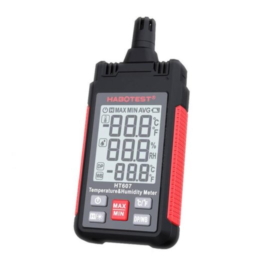 Termómetro Higrómetro Habotest HT607 Humedad Temperatura Punto Rocío