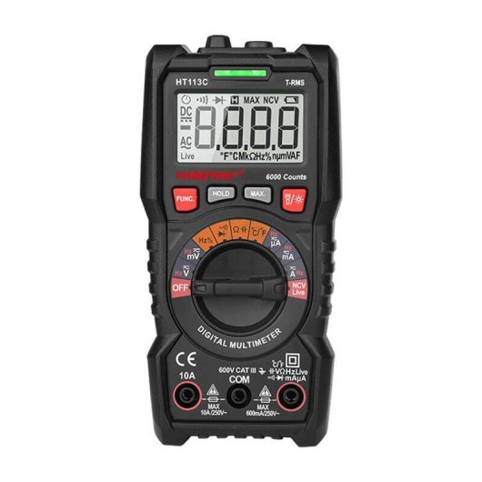 Multímetro Universal Digital Habotest HT113C 6000 Counts NCV Linterna
