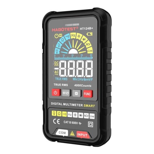 Multímetro Universal Digital Habotest HT124B+ con Linterna