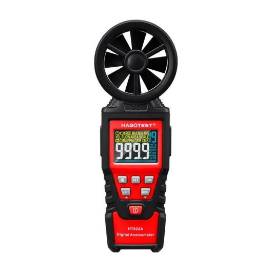 Anemómetro Digital Habotest HT625A Medidor de Viento y Caudal de Aire